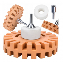 Gumijas pulēšanas disks uzlīmju noņemšanai, diametrs 100 mm, gofrēta vītne M8 no Kraft&Dele (KD5903)