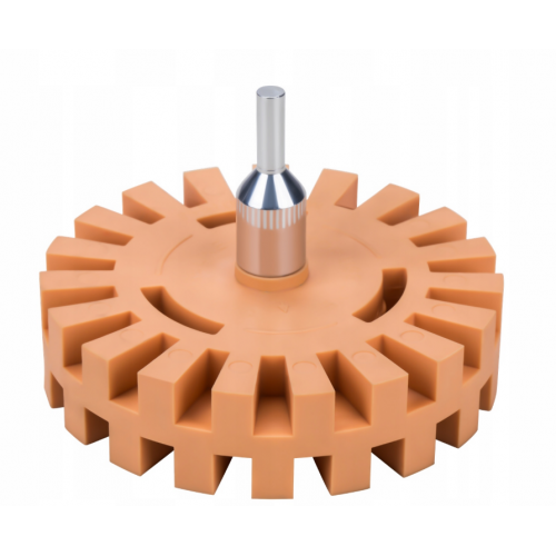 Gumijas pulēšanas disks uzlīmju noņemšanai, diametrs 100 mm, gofrēta vītne M8 no Kraft&Dele (KD5903)