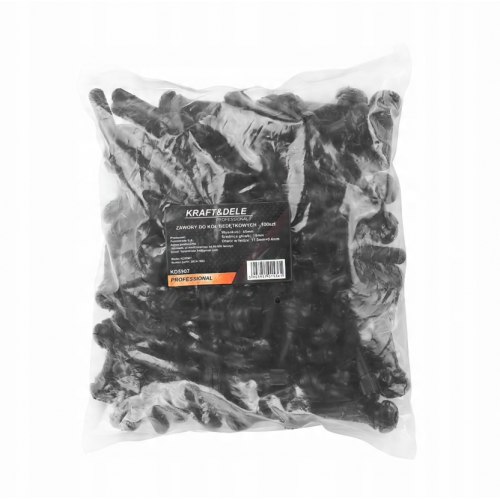 Черные резиновые вентили для обода, 100 шт., от  Kraft&Dele  (KD5907)