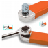 Pagarinājums, sprūdrata atslēga ar adapteriem 1/4", 3/8", 1/2" no Kraft&Dele (KD5936)