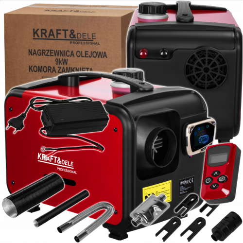 Eļļas sildītājs WEBASTO LCD + piederumi 9KW Kraft&dele (KD5965)