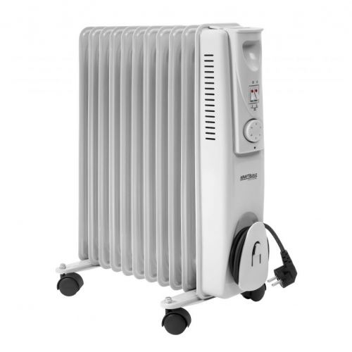 Elektriskais eļļas radiators, 3 sildīšanas līmeņi, 2500 W 220–240 V no Kraft&dele (KD6511)