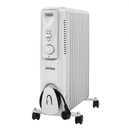 Elektriskais eļļas radiators, 3 sildīšanas līmeņi, 2500 W 220–240 V no Kraft&dele (KD6511)
