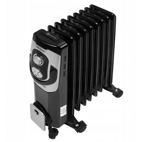 Elektriskais eļļas radiators ar 3 sildīšanas jaudas līmeņiem, termostatu, 2000 W, uz riteņiem, Kraft&Dele (KD6512)