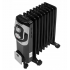 Elektriskais eļļas radiators ar 3 sildīšanas jaudas līmeņiem, termostatu, 2000 W, uz riteņiem, Kraft&Dele (KD6512)