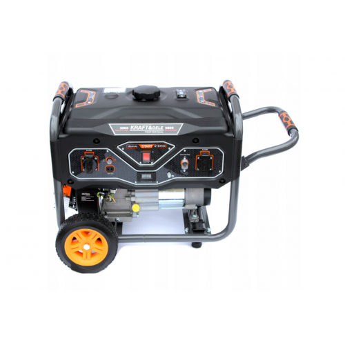 Vienfāzes benzīna ģenerators 3500W no Kraft&Dele (KD695)