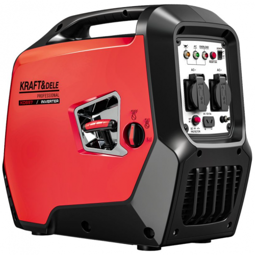 Portatīvs invertora elektrības ģenerators 2.5 kW, 230V, 62dB no Kraft&dele (KD697)