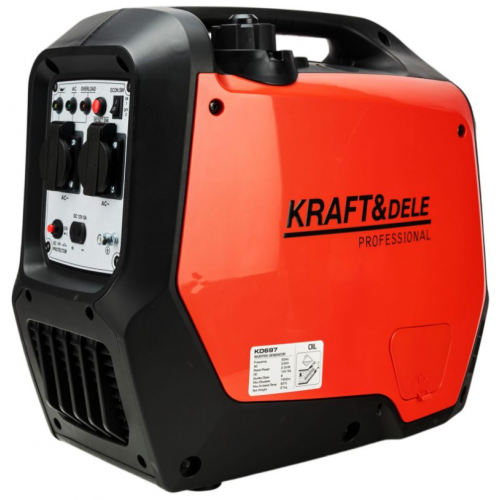 Portatīvs invertora elektrības ģenerators 2.5 kW, 230V, 62dB no Kraft&dele (KD697)