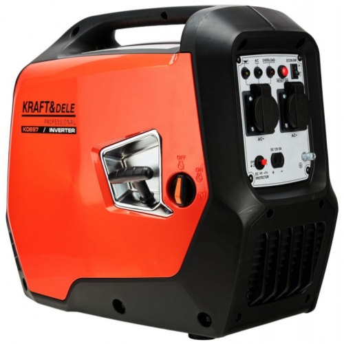 Portatīvs invertora elektrības ģenerators 2.5 kW, 230V, 62dB no Kraft&dele (KD697)
