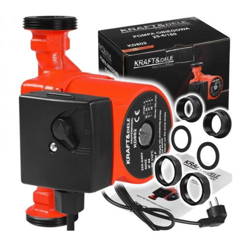 Cirkulacijas apkures sūknis 25-6/180 40 db(a) 58 l/min kraft&dele (KD802)