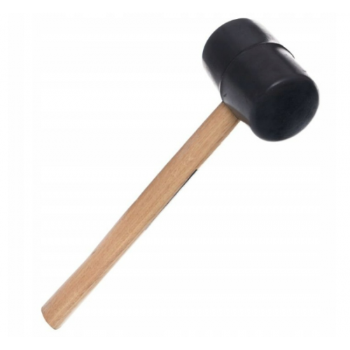 Gumijas āmurs ar koka rokturis 30 cm, 500 g no Kraft&dele (KD900)