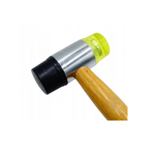 Gumijas-plastmasas montāžas āmurs ar koka rokturi 30 mm no Kraft&dele (KD904)