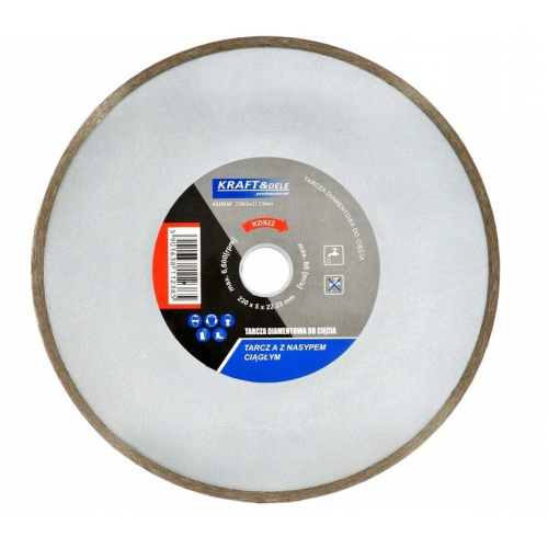 Dimanta disks sausai un mitrai griešamai 230 mm Kraft&dele (KD922)
