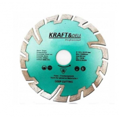 Segmentēts dimanta lāpnis granīta keramikas 125mm Kraft&dele (KD928)