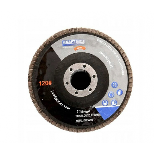 Abrazīvu lāpstiņu komplekts  115 mm P80 Kraft&dele (KD962)
