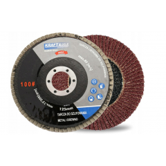 Slīpēšanas disks ar plakanu malu 125 mm P-100 Kraft&dele (KD968)