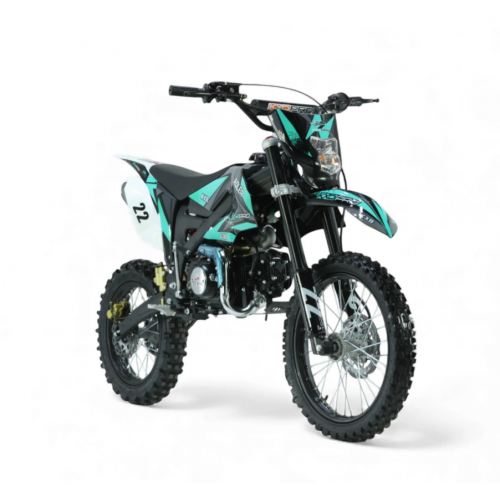 Benzīna krosa motocikls 140cm3, 17"/14" Cross KXD 612 manuāls - 4 ātrumi (Elektriskais + kājas starts)