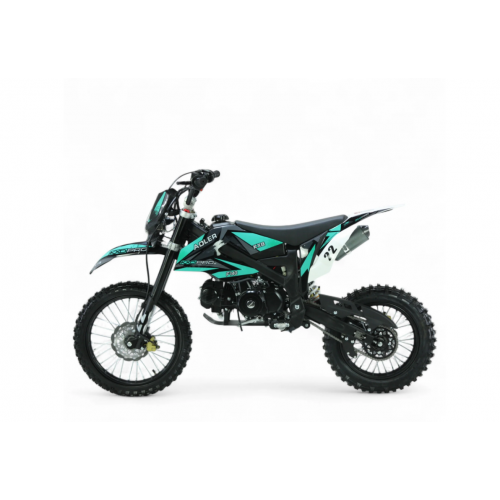Benzīna krosa motocikls 140cm3, 17"/14" Cross KXD 612 manuāls - 4 ātrumi (Elektriskais + kājas starts)