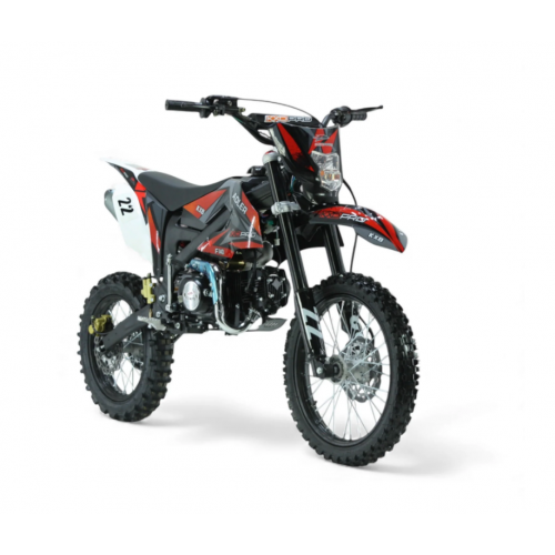 Benzīna krosa motocikls 140cm3, 17"/14" Cross KXD 612 manuāls - 4 ātrumi (Elektriskais + kājas starts)