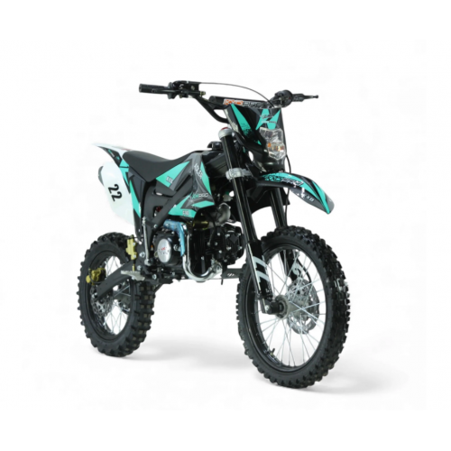 Benzīna krosa motocikls 140cm3, 17"/14" Cross KXD 612 manuāls - 4 ātrumi (Elektriskais + kājas starts)