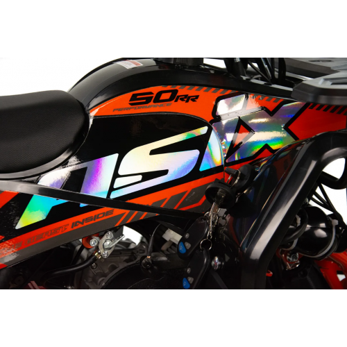 Benzīna 2T kvadracikls ​​​​49cm3, 6" no ASIX M10 (Elektriskais + rokas starteris)