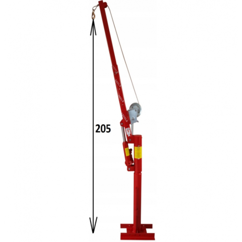 HDS Celtnis 450kg auto pacēlājs + vinčā - grozāms 360 , 0-205cm (MT12102)