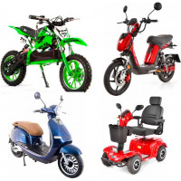 Elektriskie motocikli, motorolleri, skūteri