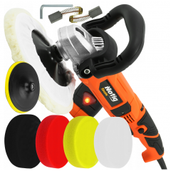 Spodrināšanas - pulēšanas mašīna 180mm, 2400W no NOTIG (N4220 + V08119)
