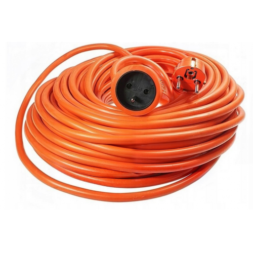 Удлинительный кабель для садовых работ, 30 м, для газонокосилки/триммера, 3x2,5 дюйма, прочный, черный.(OD030E)