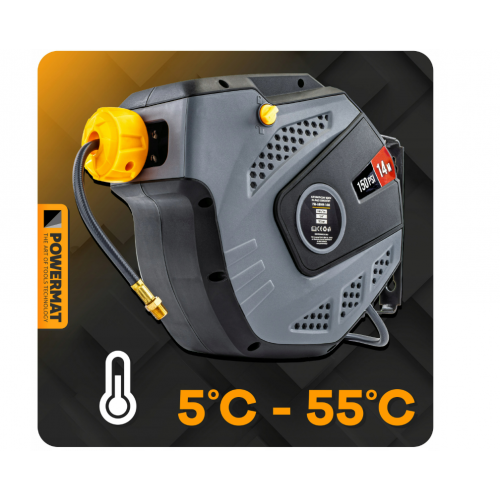 Automātiskā šļūtenes spole 14m 10bar (PM-ABNW-14M)