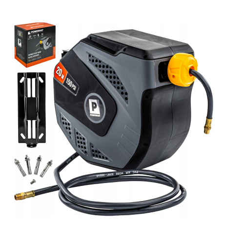 Automātiska šļūtenes spole 20m, 10 bar, rokturis (PM-ABNW-20MN)