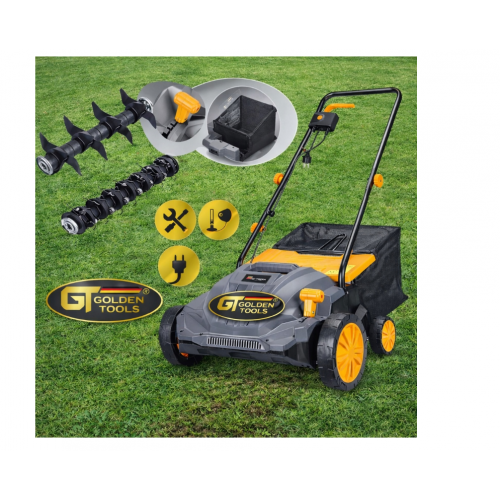 Elektriskais aerators-skarifikators ar grozu, 3 vienā, 2800 W (PM-AEW-2400M)