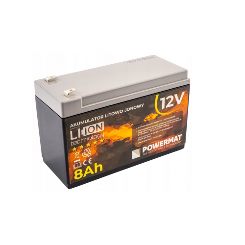 Аккумулятор литий-ионный 12В 8Ач (PM-AKLJ-12V8AM)