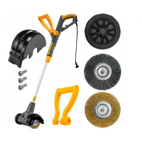 Elektriskais trimmeris nezāļu un sūnu noņemšanai no bruģa flīzēm, jauda 800 W, 2 birstes (PM-EKT-800T)