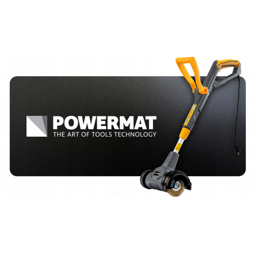 Elektriskais trimmeris nezāļu un sūnu noņemšanai no bruģa flīzēm, jauda 800 W, 2 birstes (PM-EKT-800T)