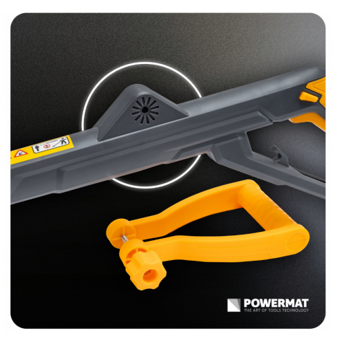 Elektriskais trimmeris nezāļu un sūnu noņemšanai no bruģa flīzēm, jauda 800 W, 2 birstes (PM-EKT-800T)