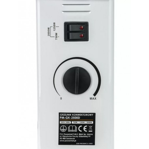Konvertora sildītājs Powermat 2000 W (PM-GK-2500D)