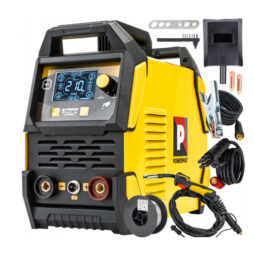 Metināšanas invertora iekārta MIG/MAG/MMA/TIG/LIFT/SYN no POWERMAT (PM-IGTS-210L)