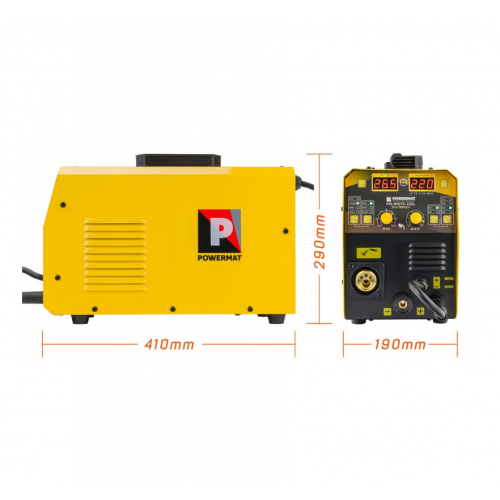 Invertora Metināšanas iekārta 220A, MIG/MAG/MMA/TIG/SYNERGY FLUX no PowerMat (PM-IMGTS-220L)