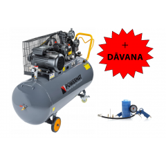 Eļļas kompresors 200 l, 8 bāri, 230 V, 650 l/min (PM-KO-200T-230V)