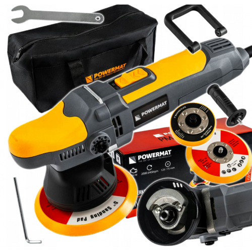 Spodrināšanas mašīna, slīpmašīna 125/75 мм 750 Вт 2000–6400 apgr./min no Powermat (PM-PS-750T)