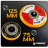 Spodrināšanas mašīna, slīpmašīna 125/75 мм 750 Вт 2000–6400 apgr./min no Powermat (PM-PS-750T)