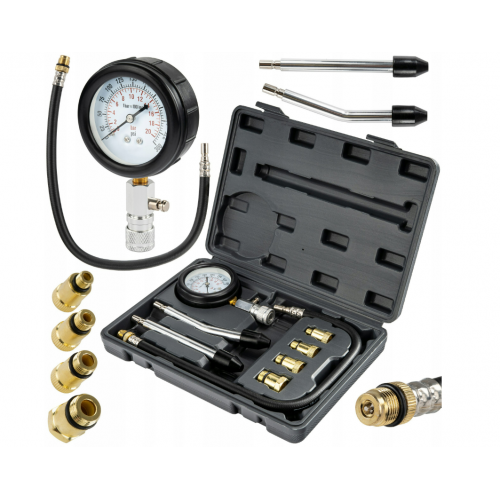 Komplekts benzīna dzinēja kompresijas līmeņa pārbaudei, 8 daļas (PM-MCSB-8T)