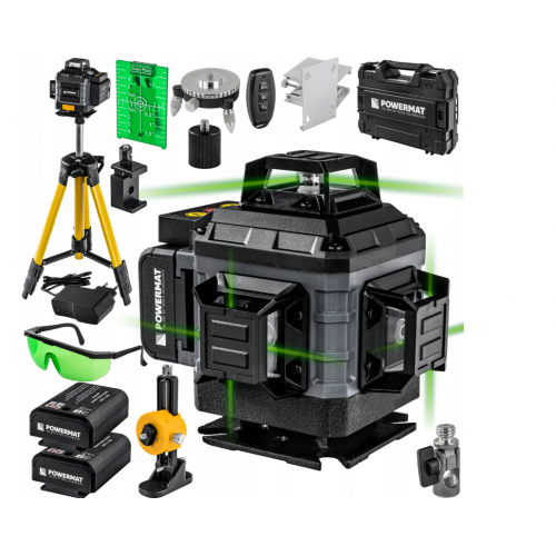 16 līniju lāzerlīmeņrādis ar 360 grādu skata leņķi 4D (PM-PLK-4DM2)