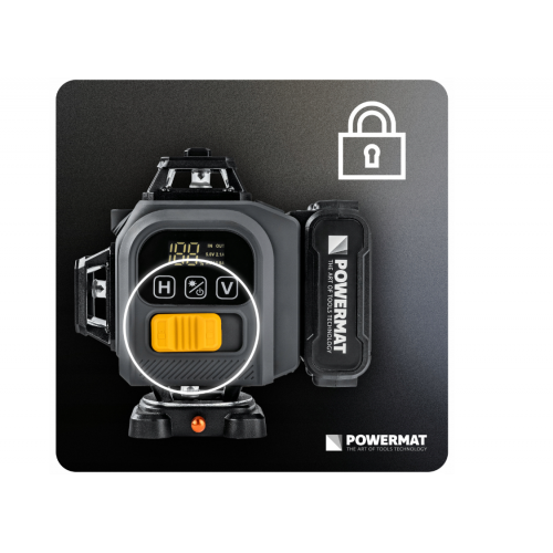 16 līniju lāzerlīmeņrādis ar 360 grādu skata leņķi 4D (PM-PLK-4DM3)