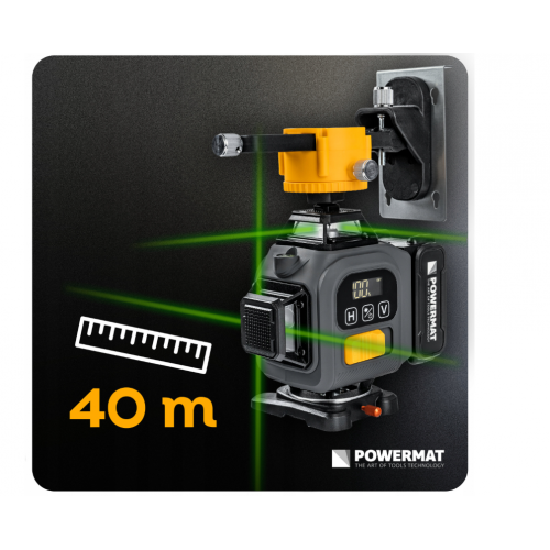 16 līniju lāzerlīmeņrādis ar 360 grādu skata leņķi 4D (PM-PLK-4DM3)