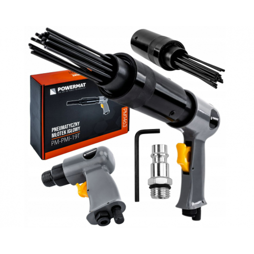 Pneimatiskais adatu caurduršanas āmurs 4500 apgr./min, 6,3 bāri + 19 adatu uzgalis (PM-PMI-19T)