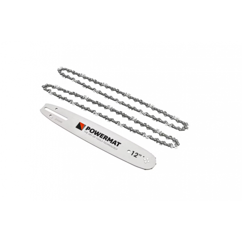 Motorzāģa sliede ,vadotne + 2 ķēdes 12" (30 cm), 3/8", 1,3 mm (PM-PR-12.45.2M)