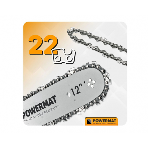 Motorzāģa sliede ,vadotne + 2 ķēdes 12" (30 cm), 3/8", 1,3 mm (PM-PR-12.45.2M)