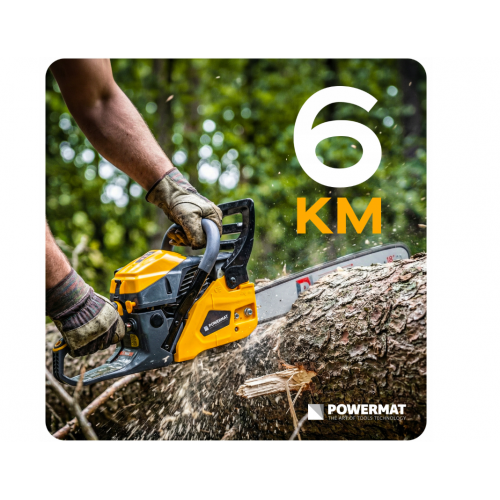 Benzīna zāģis 6 ZS 55cc 45cm no POWERMAT (PM-PSP-6HP-PRO)